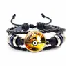 Pulsera Tejida a Mano de Pokemon Pikachu Cuerda de Mano Joyería de Mano Retro para Hombres y Mujeres Pokemon Todo Fósforo