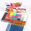 26 Cores Tinta a Óleo de Halloween Pigmento para Pintura Corporal Maquiagem Tinta Facial Tinta a Óleo Teatral Pasta de Maquiagem Atacado
