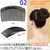 23 dientes color plástico material PC flequillo cabello roto almacenamiento peine hecho a mano diy joyería accesorios peine outlet de fábrica