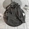 Conjunto de Dos Piezas de Moda Urbana Casual para Mujer con Sentido del Diseño: Chaqueta Trendy de Manga Larga con Cremallera y Pantalones de Cintura Alta
