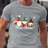 Top de Verano para Hombre de Manga Corta, Cuello Redondo, Corte Relajado y Cuadros, para Fiesta, Vacaciones, Regalo