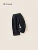 Pantalones para Niños con Forro Polar Integrado, Pantalones Gruesos Tipo Scimitar para Niñas, Nuevos Jeans Versátiles de Color Sólido para Niños de Invierno