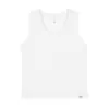 Camisole Básica Lisa Sem Mangas Gola Redonda Elástica para Mulheres Plus Size Slim Fit Regata 65565