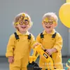 Óculos de Papel Temáticos de Veículo de Construção Mais Vendidos no Exterior, Óculos Amarelos de Veículo de Construção, Decoração de Festa, Adereços para Fotos