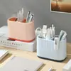 Almacenamiento Original Pinceles de Maquillaje Impresión de Logo Venta al por Mayor Plástico Artículos Varios Portalápices Soporte para Cejas Escritorio de Oficina Almacenamiento Multifuncional