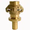 Fornecido Diretamente pelo Fabricante, Conectores de Cobre em Forma de Garra para Tubo de Cobre, Conectores de Cobre Ajustáveis com Espigão para Mangueira, Conectores de Latão de 6 Pontas Tipo Garra de Torção Rápida