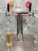 Máquina de refrigeração de chope de grande capacidade, coluna de chope em T, cabeça única, dupla, tripla ou quádrupla, máquina de venda automática de chope Leida para chope fresco