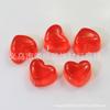 Mini corazón de melocotón de resina de simulación de color 10*14*16 mm, accesorios para bricolaje, caja de papelería de belleza para teléfono móvil, materiales decorativos