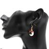 Amazon Cross-Border Ins Export Serie Navideña Pendientes Pendientes de Anciano Árbol Pendientes de Muñeco de Nieve Bastón Luna para Mujer