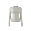 Ropa de Yoga para Mujer para Usar Afuera Primavera y Verano 2026 Nuevos Tops Deportivos de Manga Larga para Entrenamiento, Running, Fitness, Pilates