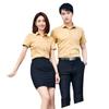 Camisa blanca de manga corta para hombre de moda hotel bienes raíces sin planchar simple ajustada ropa de trabajo ropa de negocios venta al por mayor