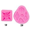 Molde de silicona con diseño de diamante para hacer joyas, colgantes y collares con relieve vintage, para repostería, pasteles, chocolates y otros productos horneados.