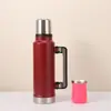 Termo Plegable de Doble Capa de Acero Inoxidable Olla de Viaje Gran Capacidad Conservación de Calor y Frío al Aire Libre Botella de Agua Deportiva Botella de Agua