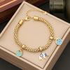 Europa y Estados Unidos nueva personalidad de joyería pulsera de elefante con gota de aceite moda pulsera de amor pulsera ojo de estrella B384