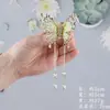Nuevo Pasador de Pelo Estilo Chino con Borlas Esmaltadas, Pasador Grande para Hanfu y Cheongsam, Accesorio para el Cabello para Recogido en la Parte Posterior de la Cabeza