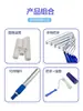 Rodillo de Polvo Industrial Papel para Eliminación de Polvo Desgarrable Rodillo para Sala Limpia Azul y Blanco Taller Fábrica Pegajoso Pe Película de Presión Pegamento Suave