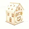 Casa de Calabaza de Madera para Halloween Transfronteriza Manualidades DIY Infantil Casa de Calabaza 3D Pintada Adornos de Decoración para el Hogar