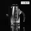 Dispensador de Vino de Cristal Engrosado Olla Pequeña para Licor y Vino con Escala y Copa Lisa Decantador Olla para Vino Olla Doméstica para Vino