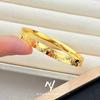 Livro Vermelho Pequeno Loja de Ouro Mesmo Estilo Ouro de Areia Vietnamita Ouro Espelhado Brilhante Ouro Triturado Braceletes de Gelo Anel Liso Braceletes Atacado para Mulheres