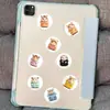 500 Adesivos/Rolo Adesivos de Hamster Suéter Adesivos de Hamster Desenho Animado Coloridos Adesivos Decorativos Autoadesivos Adesivos Decorativos de Papelaria
