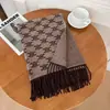 Bufanda de cachemira sintética con borlas para mujer, imitación del Arco del Triunfo, para comercio exterior transfronterizo, cálida, gruesa, chal largo, bufanda decorativa para el cuello a prueba de frío