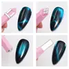 Imán para Ojo de Gato Magnético Multifuncional Potente Herramienta de Imán para Arte de Uñas Prismático Cuatro en Uno Palo Magnético para Arte de Uñas con Forma de Diamante