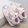 Tenis de Niña con Dibujo de Gato KT, Nuevo Estilo Otoño, con Cierre de Velcro, Malla Transpirable y Suelas Antideslizantes, Zapatos Casuales para Niños