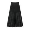 Ropa de Mujer Transfronteriza al por Mayor Verano Nuevo Estilo Europeo y Americano Moda Casual Versátil Cintura Alta Encaje Sintético Pantalones de Pierna Ancha