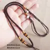 Colar com Fivela de Abacaxi Multicolorido Pingente de Corda Lanyard Corda de Joia de Fio Puro Corda de Lanyard Torcida Tecida à Mão