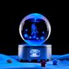 Atacado transfronteiriço mãos cruzadas gravação a laser tridimensional 3D bola de cristal ornamentos de luz noturna luminosos