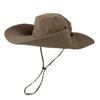 Sombrero de vaquero occidental para mujer, ideal para viajes, camping, pescador, protección solar, para exteriores, montañismo, moda masculina.