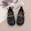 Zapatos Mary Jane de Cuero Estilo Retro para Niñas 2026 Primavera/Verano Nuevos Modernos Versátiles de Punta Redonda Poco Profundos Tipo Princesa para Niños