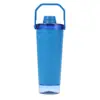 Copo shaker de aço inoxidável, copo térmico de camada dupla de grande capacidade, copo portátil para pó de proteína para beber diretamente ao ar livre