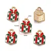 DIY goteo de aceite aleación accesorios de joyería Navidad Papá Noel árbol de Navidad accesorios de decoración diy colgante W295