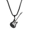 Aretes de guitarra de aleación con diamantes de gota de aceite, estilo punk lindo de nicho de moda europea y americana, temperamento combinable, aretes clásicos