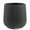 Vaso de Plástico Listrado Vertical Transfronteiriço de Chão para Flores Pe Artificiais com Furos de Drenagem, Embalado Individualmente, em Estoque