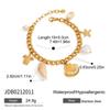 Jieding Pulsera de Concha de Acero Inoxidable Europea y Americana Lujo Ligero Sentido de Alta Gama No se Desvanece Acero de Titanio Primera Joyería Pulsera Transfronteriza