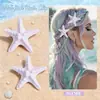 Grampo de Cabelo Estrela do Mar de Venda Quente de Verão da Amazon Acessórios de Cabelo Sereia para Mulheres e Meninas Festa na Praia Tema Oceano