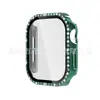 Adecuado para funda protectora de Apple S12 watch, funda para Apple Watch 11 con protector de pantalla integrado e incrustaciones de diamantes, cubierta protectora para Apple 10