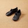 Zapatos Retro Hechos a Mano para Mamá con Suelas Planas Suaves, Nuevo Estilo Primavera/Verano 2026, Zapatos de una Sola Pieza con Punta Redonda y Boca Baja, Zapatos Versátiles de Cuero Suave para Mujer