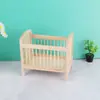 1:12 Muebles Miniatura para Casa de Muñecas Modelo Sin Terminar Escena de Habitación Infantil Decoración de Cama para Niños