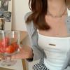 Collar con Pin de Chica Caliente de Verano Estilo Minimalista Ins Cadena de Clavícula de Gama Alta Nuevo Diseño de Nicho para Mujer 2025