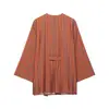 Al por mayor Verano 2026 Nuevo Conjunto de Top de Rayas de Doble Botonadura y Pantalones para Mujer Estilo Europeo y Americano 26417