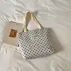 Bolsa de Lona Grande Capacidade Feminina 2026 Novo Estilo Moda Versátil Bolsa de Ombro Único Bolsa Transversal para Estudante Aula Deslocamento