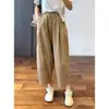 Pantalones Rectos Finos de Maternidad con Cordón, Largo de Nueve Puntos, Transpirables, Sin Soporte Abdominal, Adecuados para Ropa Exterior