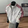 Compra em Grupo Transfronteiriça Primavera e Outono Terno Esportivo Masculino Casual de Mangas Longas com Três Listras Tamanho Grande Marca da Moda Roupa Esportiva Atacado