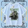Camiseta de Manga Corta Bee Medic Materiales Peligrosos Ropa Delta Force Infantil Elegante Versátil Transpirable Casual Algodón Media Manga