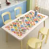 Nuevo mantel individual de estilo Ins para mesa de comedor, fresco y limpio, impermeable, a prueba de aceite, lavable con paño, mantel para mesa de centro sin lavado, mantel protector de escritorio aislante del calor