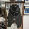 Calça Casual Masculina Retro Americana Ligeiramente Larga Afunilada, Calça de Trabalho Desgastada de Textura Grossa de Perna Reta Solta, Alternativa Acessível para Calças Longas de Outono e Inverno
