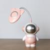 Nueva lámpara de escritorio recargable de astronauta LED para aprender y leer, lámpara de escritorio LED para habitación de estudiante, lámpara de mesita de noche